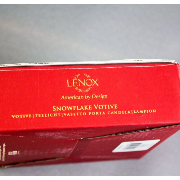 Lenox Silverplated Snowflake Votive Candle Holder Set of 2 American By Design - Picture 10 of 10